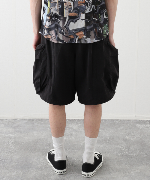 PULP/417EDIFICE(パルプフォーワンセブンエディフィス)の「【P.A.M. / パム】LUNACY CHOW SHORTS(カーゴパンツ・メンズ・ブラック・MEDIUM)」の6枚目の写真