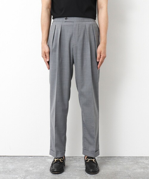 NOLLEY’S(ノーリーズ)の「NSN アジャスター付2タックスラックス 25SS(スラックス・メンズ・グレー/ブラック/チャコールグレー・S/M/L/XL)」の7枚目の写真