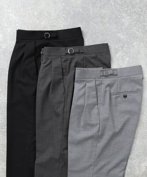 NOLLEY’S(ノーリーズ)の「NSN アジャスター付2タックスラックス 25SS(スラックス・メンズ・グレー/ブラック/チャコールグレー・S/M/L/XL)」の16枚目の写真