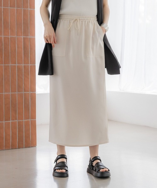 Elura(エルーラ)の「ヴィンテージツイルクロススカート<低身長サイズあり>/323302(スカート・レディース・グレイッシュベージュ/アイボリー/チャコールグレー・FREE(S)/MEDIUM/LARGE)」の6枚目の写真