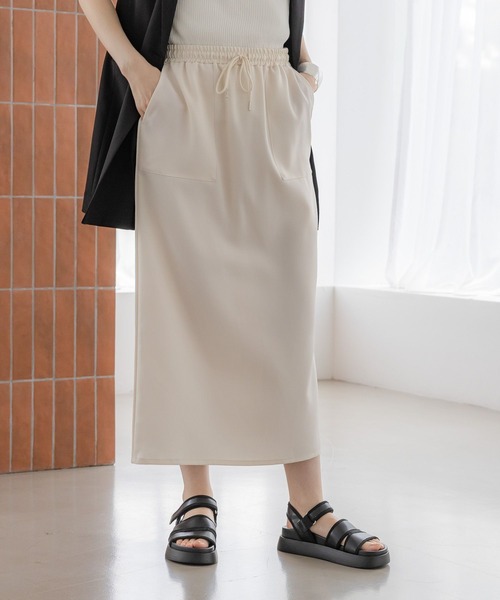 Elura(エルーラ)の「ヴィンテージツイルクロススカート<低身長サイズあり>/323302(スカート・レディース・グレイッシュベージュ/アイボリー/チャコールグレー・FREE(S)/MEDIUM/LARGE)」の7枚目の写真