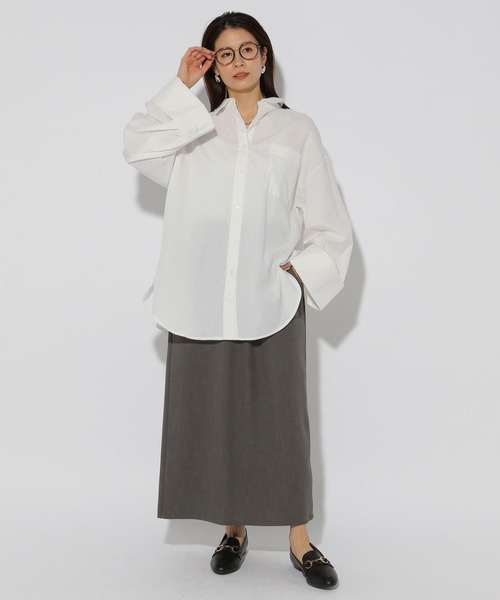 Elura(エルーラ)の「ヴィンテージツイルクロススカート<低身長サイズあり>/323302(スカート・レディース・グレイッシュベージュ/アイボリー/チャコールグレー・FREE(S)/MEDIUM/LARGE)」の10枚目の写真