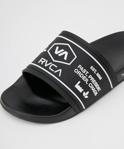 RVCA(ルーカ)の「RVCA メンズ CHAINMAIL SHOWER SLIDE ファッションサンダル 【2025年春夏モデル】/ルーカスライドサンダル・シャワサン(シャワーサンダル)(サンダル・メンズ・ブラック系その他/ブラック/ブラック×ホワイト/オレンジ・10/9/8)」の10枚目の写真
