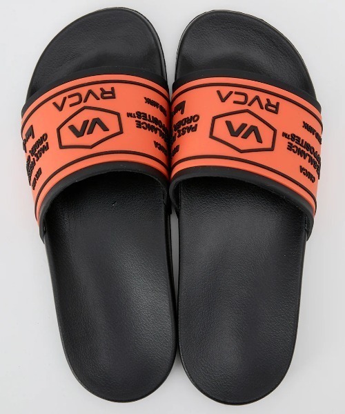 RVCA(ルーカ)の「RVCA メンズ CHAINMAIL SHOWER SLIDE ファッションサンダル 【2025年春夏モデル】/ルーカスライドサンダル・シャワサン(シャワーサンダル)(サンダル・メンズ・ブラック系その他/ブラック/ブラック×ホワイト/オレンジ・10/9/8)」の5枚目の写真