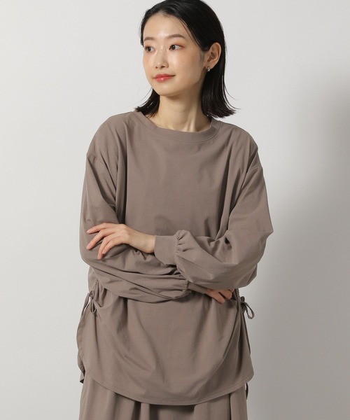 LAKOLE(ラコレ)の「【多機能ウェア】ラッシュガードドロストプルオーバー / 291765(ラッシュガード・レディース・モカ/オフホワイト/チャコールグレー・FREE)」の1枚目の写真