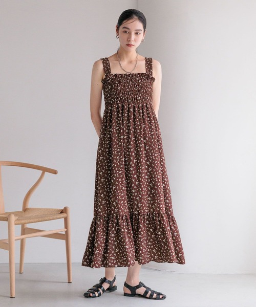 ニーチェマッシュオフシャーリングワンピース ☆SALE☆イロチ買いしたいシャーリングワンピース（P217025）|p