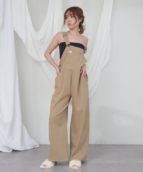 RAY CASSIN（レイカズン）の「オーバーオール（サロペット/オーバーオール・レディース・ホワイト/スカイブルー/ベージュ・FREE）」の3枚目の写真