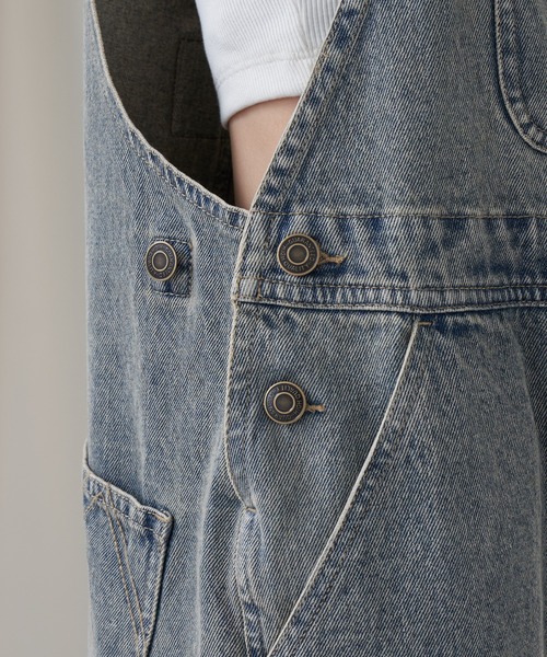 RAY CASSIN（レイカズン）の「オーバーオール（サロペット/オーバーオール・レディース・ホワイト/スカイブルー/ベージュ・FREE）」の15枚目の写真