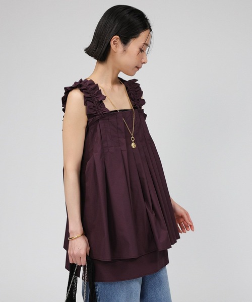 BABYLONE タックレイヤードチュニックブラウス BABYLONE（バビロン）の「タックレイヤードチュニックブラウス（シャツ