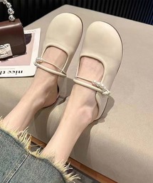 【shoes 365】パールデザインストラップミュールシューズ (SS)