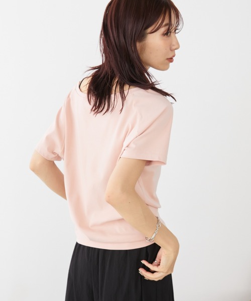 Auntie Rosa Holiday（アンティローザホリデー）の「オフショルラグランTEE（Tシャツ/カットソー・レディース・ピンク/オフホワイト/グレー/ブラック・FREE）」の9枚目の写真