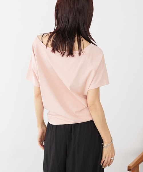 Auntie Rosa Holiday（アンティローザホリデー）の「オフショルラグランTEE（Tシャツ/カットソー・レディース・ピンク/オフホワイト/グレー/ブラック・FREE）」の10枚目の写真