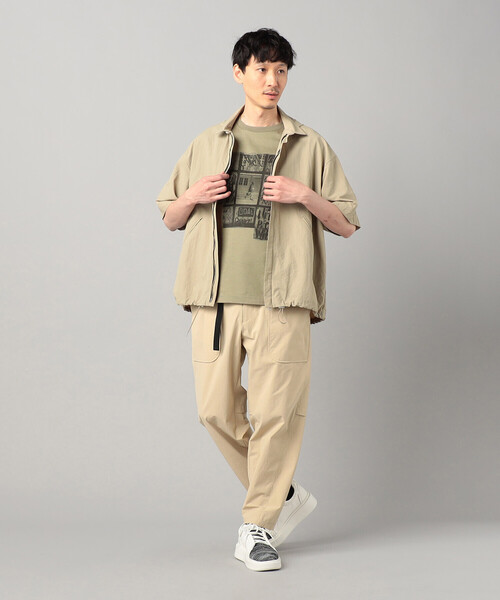 β MEN(ベータメン)の「窓柄プリント Tシャツ(Tシャツ/カットソー・メンズ・カーキ/アイボリー・M/L)」の7枚目の写真