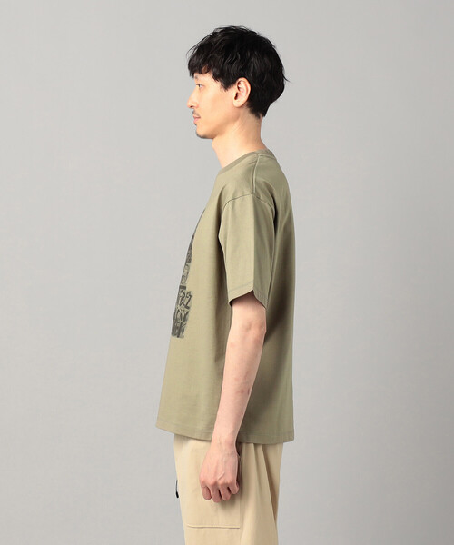 β MEN(ベータメン)の「窓柄プリント Tシャツ(Tシャツ/カットソー・メンズ・カーキ/アイボリー・M/L)」の10枚目の写真