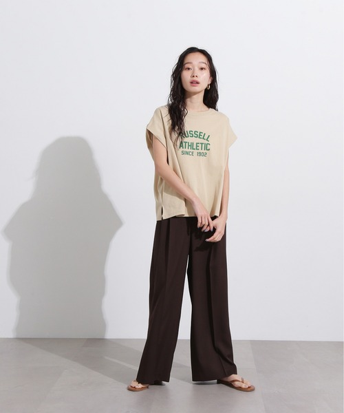 N.（N. Natural Beauty Basic）（エヌエヌナチュラルビューティーベーシック）の「ツータックワイドパンツ（その他パンツ・レディース・グレー/チャコールグレー/ブラウン・MEDIUM）」の20枚目の写真