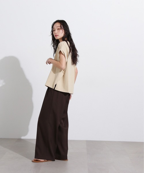 N.（N. Natural Beauty Basic）（エヌエヌナチュラルビューティーベーシック）の「ツータックワイドパンツ（その他パンツ・レディース・グレー/チャコールグレー/ブラウン・MEDIUM）」の21枚目の写真