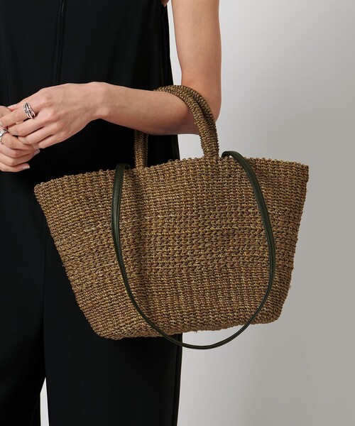 ユナイテッドアローズ　UWSC ABACA スクエア トートバッグ UNITED ARROWS（ユナイテッドアローズ）の「UWSC ABACA スクエア