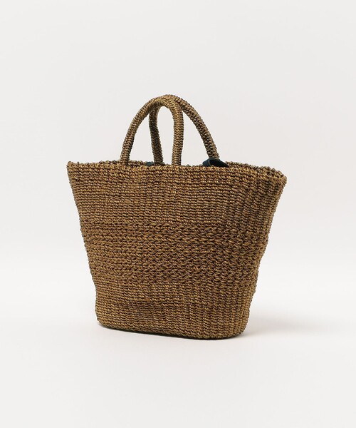 UNITED ARROWS ダブル ハンドル ABACA トートバッグ　ブラウン ダブル ハンドル ABACA トートバッグ（トートバッグ）｜UNITED