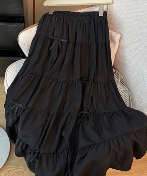 新品　Pachman パハマン　ロングスカート リボンライン 36 RIBBON LINE SKIRT