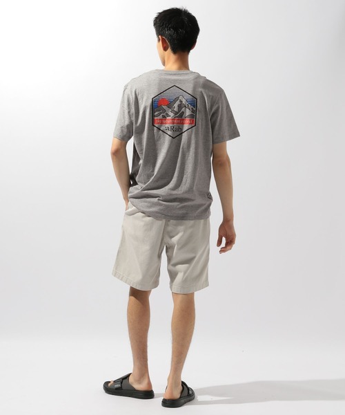 Rab（ラブ）の「【RAB(ラブ)】Stance Mountain Peak Tee（Tシャツ/カットソー・メンズ・グレー/アイボリー/チャコール・X-LARGE）」の6枚目の写真