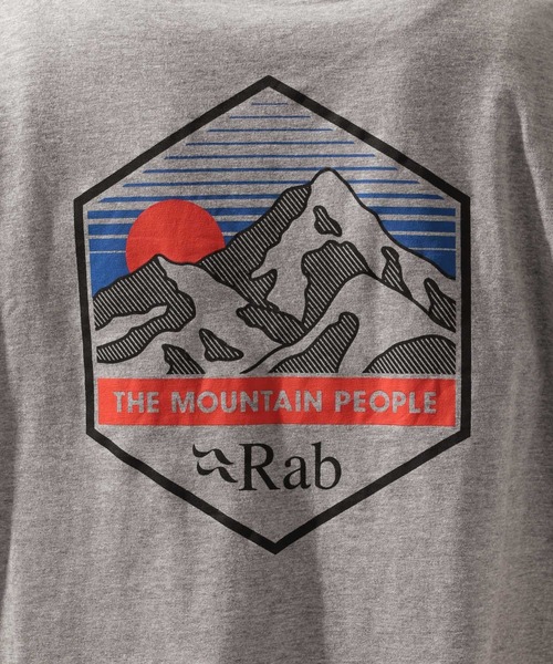 Rab（ラブ）の「【RAB(ラブ)】Stance Mountain Peak Tee（Tシャツ/カットソー・メンズ・グレー/アイボリー/チャコール・X-LARGE）」の12枚目の写真