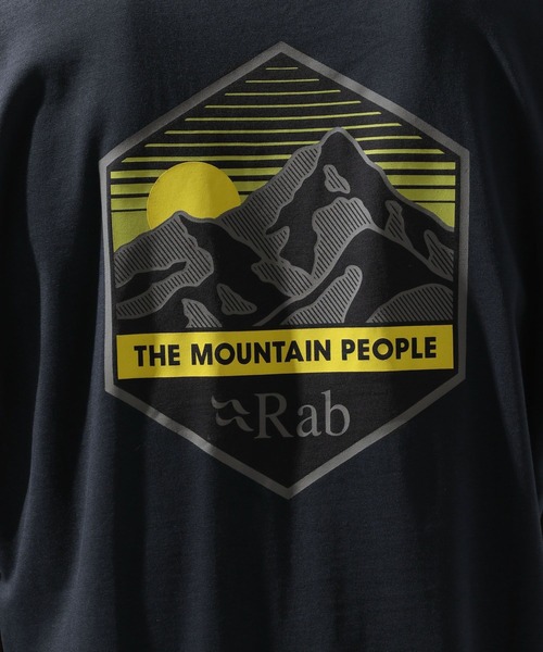 Rab（ラブ）の「【RAB(ラブ)】Stance Mountain Peak Tee（Tシャツ/カットソー・メンズ・グレー/アイボリー/チャコール・X-LARGE）」の14枚目の写真