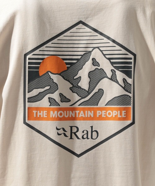 Rab（ラブ）の「【RAB(ラブ)】Stance Mountain Peak Tee（Tシャツ/カットソー・メンズ・グレー/アイボリー/チャコール・X-LARGE）」の16枚目の写真