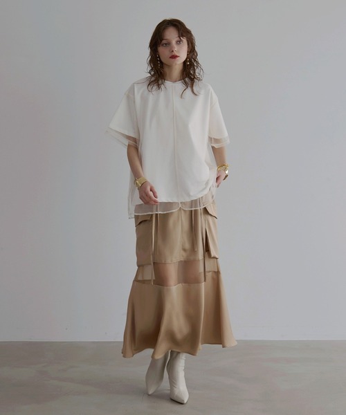 Military Cargo Gloss Skirt（スカート）｜MIELI INVARIANT（ミエリ