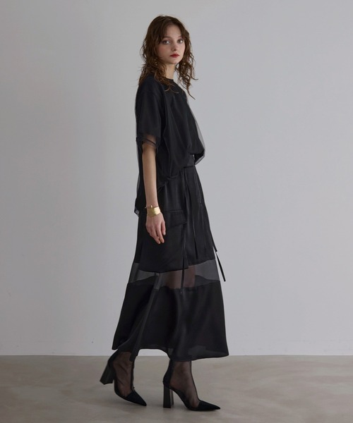 MIELI INVARIANT（ミエリインヴァリアント）の「Military Cargo Gloss Skirt（スカート・レディース・ブラック/ベージュ・MEDIUM/SMALL）」の22枚目の写真