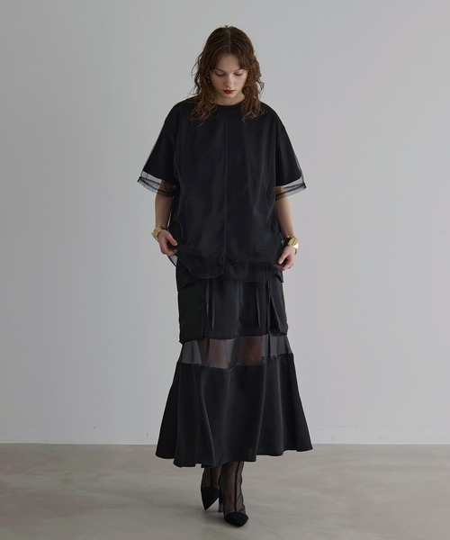 スカート REMAKE MILITARY LONG SKIRT REMAKE MILITARY LONG SKIRT