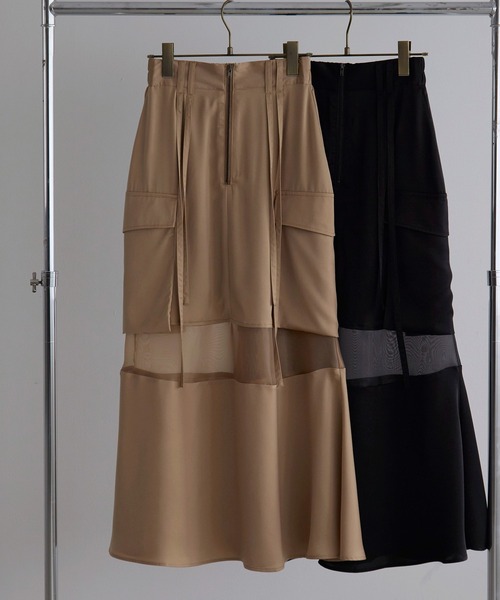 Military Cargo Gloss Skirt（スカート）｜MIELI INVARIANT（ミエリ