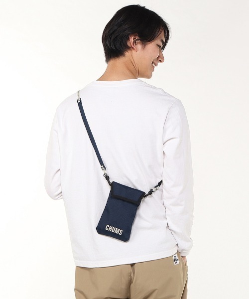 CHUMS（チャムス）の「CHUMS/チャムス ショルダーバック リサイクル ロープ フォン ショルダーバッグ CH60-3921（ショルダーバッグ・メンズ・ネイビー/ミント/カモフラージュ/ホワイト系その他/カラフル/ブラック・FREE）」の18枚目の写真