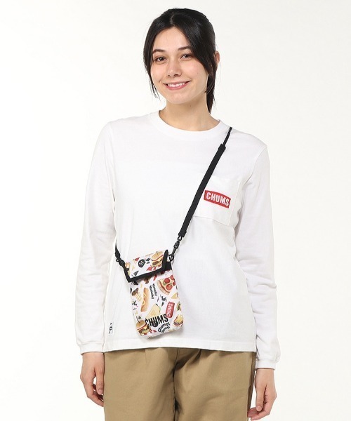 CHUMS（チャムス）の「CHUMS/チャムス ショルダーバック リサイクル ロープ フォン ショルダーバッグ CH60-3921（ショルダーバッグ・メンズ・ネイビー/ミント/カモフラージュ/ホワイト系その他/カラフル/ブラック・FREE）」の15枚目の写真