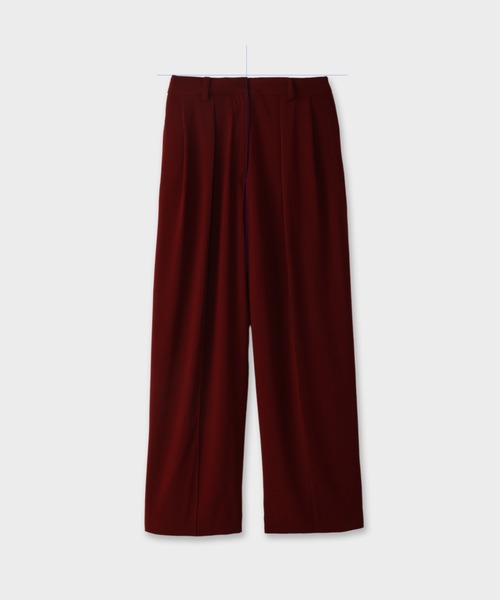 CINOH(チノ)の「BACK SATIN GEORGETTE PINTUCK PANTS(スラックス・レディース・ボルドー/ライトグレー/ブラック・38/36)」の7枚目の写真