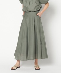 COTTON LAWN FLARED SKIRT