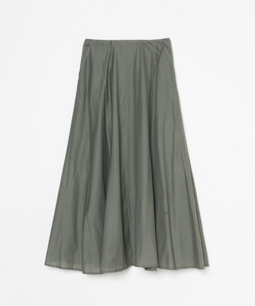 HELIOPOLE(エリオポール)の「COTTON LAWN FLARED SKIRT(スカート・レディース・カーキ/ネイビー・36/38)」の3枚目の写真
