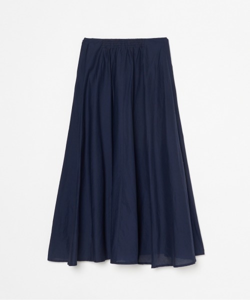 HELIOPOLE(エリオポール)の「COTTON LAWN FLARED SKIRT(スカート・レディース・カーキ/ネイビー・36/38)」の4枚目の写真