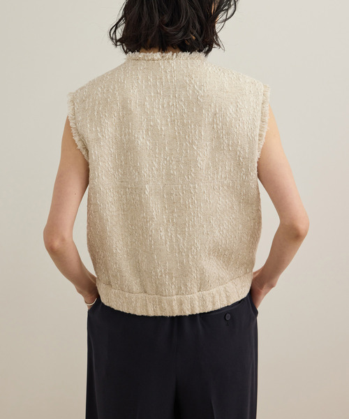 ROPE'（ロペ）の「サマーツイードジレ（ベスト・レディース・オフホワイト/ブラック・FREE）」の21枚目の写真