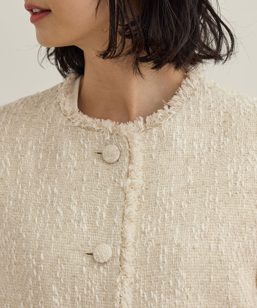 ROPE'（ロペ）の「サマーツイードジレ（ベスト・レディース・オフホワイト/ブラック・FREE）」の22枚目の写真