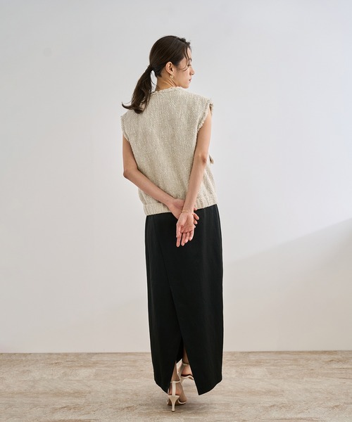 ROPE'（ロペ）の「サマーツイードジレ（ベスト・レディース・オフホワイト/ブラック・FREE）」の11枚目の写真