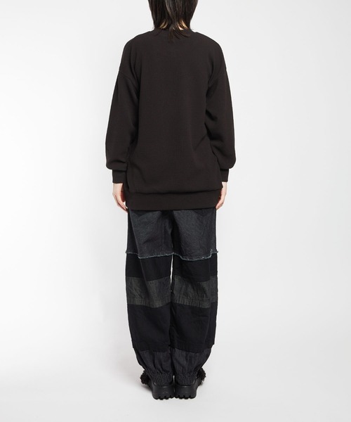 gomme（ゴム）の「8ozデニム　チェンジパンツ（デニムパンツ・レディース・インディゴブルー/ブラック・MEDIUM）」の12枚目の写真