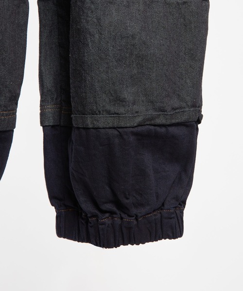 gomme（ゴム）の「8ozデニム　チェンジパンツ（デニムパンツ・レディース・インディゴブルー/ブラック・MEDIUM）」の20枚目の写真