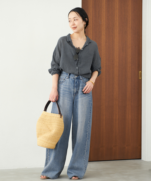 SALEで更にお買得 FRANCAIS ATELIERS 追加》LES DE シャツ OVER 別注 CONFECTION トップス