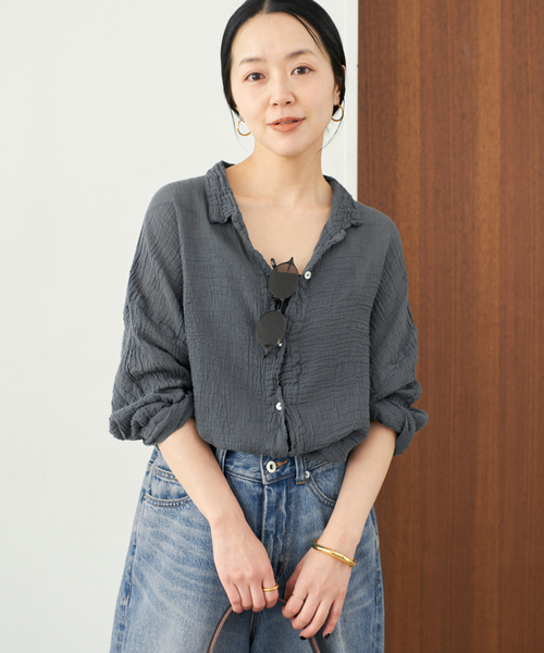 【Ateliers Francais de Confection】ルーズブラウス plage（プラージュ）の「【LES ATELIERS FRANCAIS DE CONFECTION