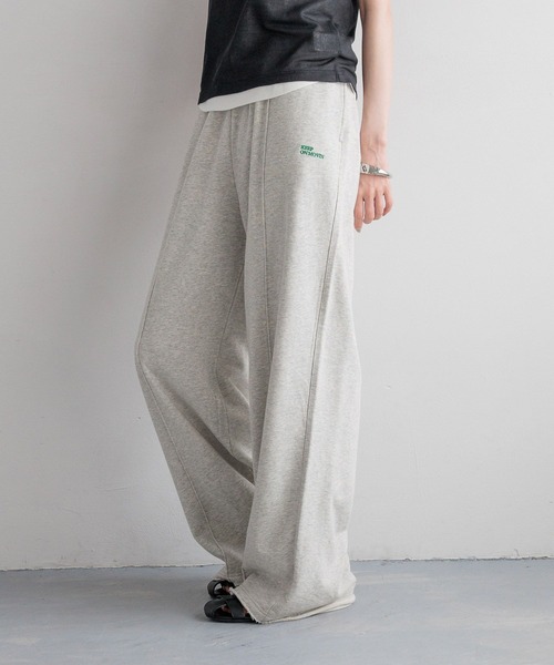 LOWRYS FARM（ローリーズファーム）の「スウェットワイドパンツ　 491979（スウェットパンツ・レディース・ネイビー/グレー/アイボリー/グレー系その他/ブルー系その他・MEDIUM/LARGE）」の3枚目の写真