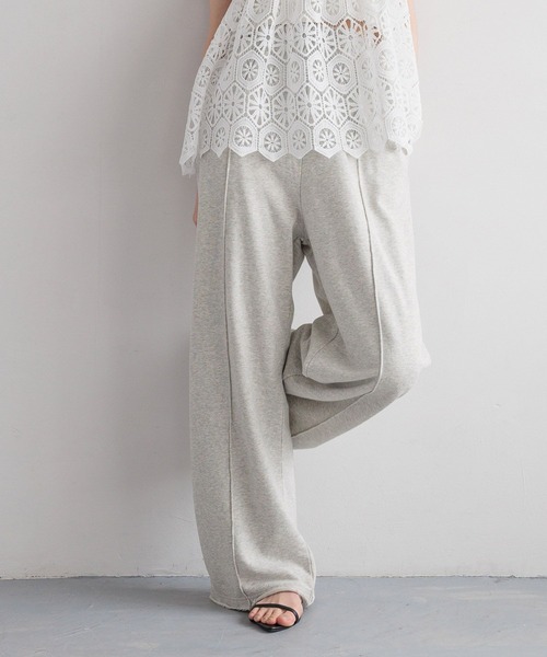 LOWRYS FARM（ローリーズファーム）の「スウェットワイドパンツ　 491979（スウェットパンツ・レディース・ネイビー/グレー/アイボリー/グレー系その他/ブルー系その他・MEDIUM/LARGE）」の10枚目の写真