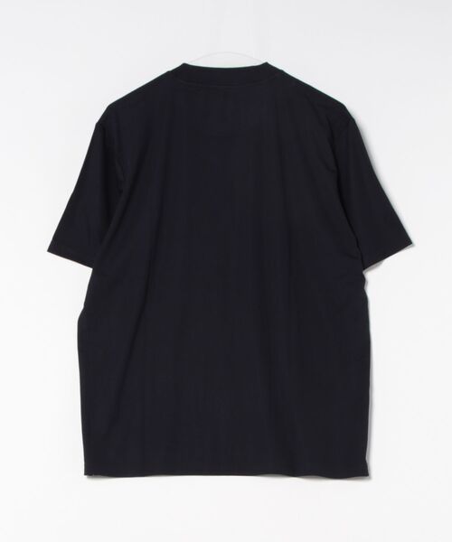 m.f.editorial(エムエフエディトリアル)の「【ストレッチ レーヨン混】m.f.エディトリアル メンズ スロープネック 半袖 Tシャツ(Tシャツ/カットソー・メンズ・ネイビー/ホワイト/グレー/ブラック・LARGE/MEDIUM/X-LARGE)」の5枚目の写真