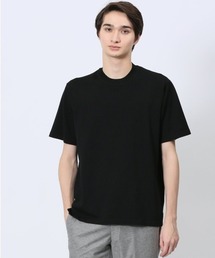 【ストレッチ レーヨン混】m.f.エディトリアル メンズ スロープネック 半袖 Tシャツ