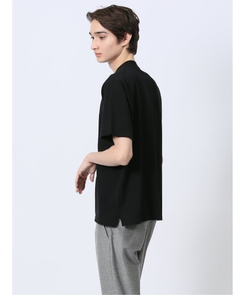 m.f.editorial(エムエフエディトリアル)の「【ストレッチ レーヨン混】m.f.エディトリアル メンズ スロープネック 半袖 Tシャツ(Tシャツ/カットソー・メンズ・ネイビー/ホワイト/グレー/ブラック・LARGE/MEDIUM/X-LARGE)」の13枚目の写真