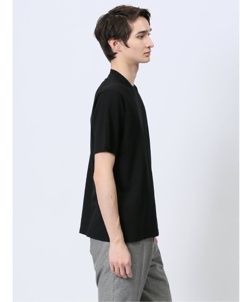 m.f.editorial(エムエフエディトリアル)の「【ストレッチ レーヨン混】m.f.エディトリアル メンズ スロープネック 半袖 Tシャツ(Tシャツ/カットソー・メンズ・ネイビー/ホワイト/グレー/ブラック・LARGE/MEDIUM/X-LARGE)」の15枚目の写真